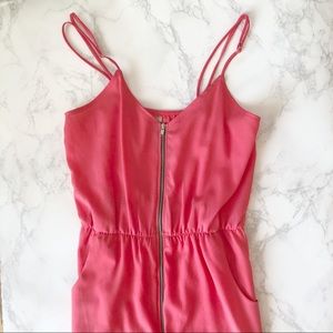 Coral strappy dress from Francesca’s XS